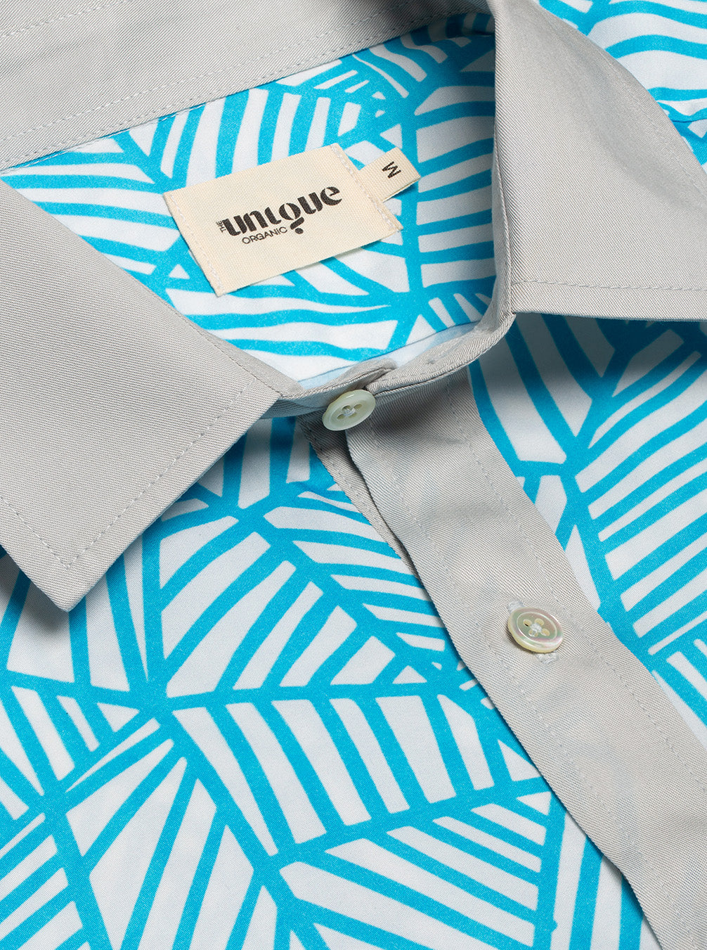 Biodegradable Low Neck Gray Collar Shirt